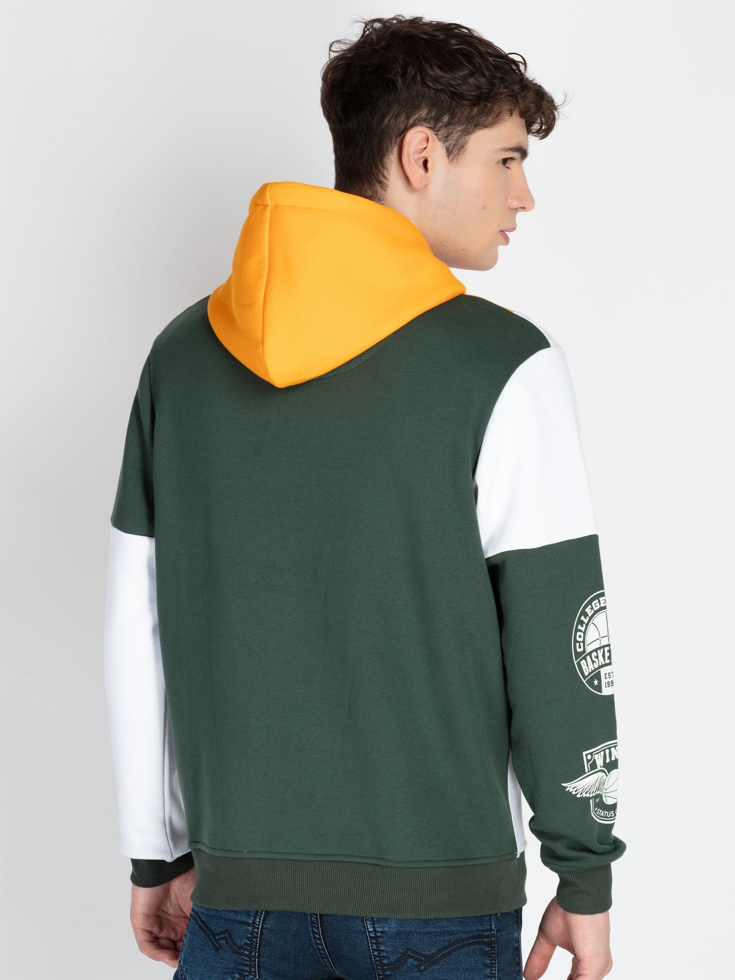 Mens Mix & Match Hooded Sweatshirt